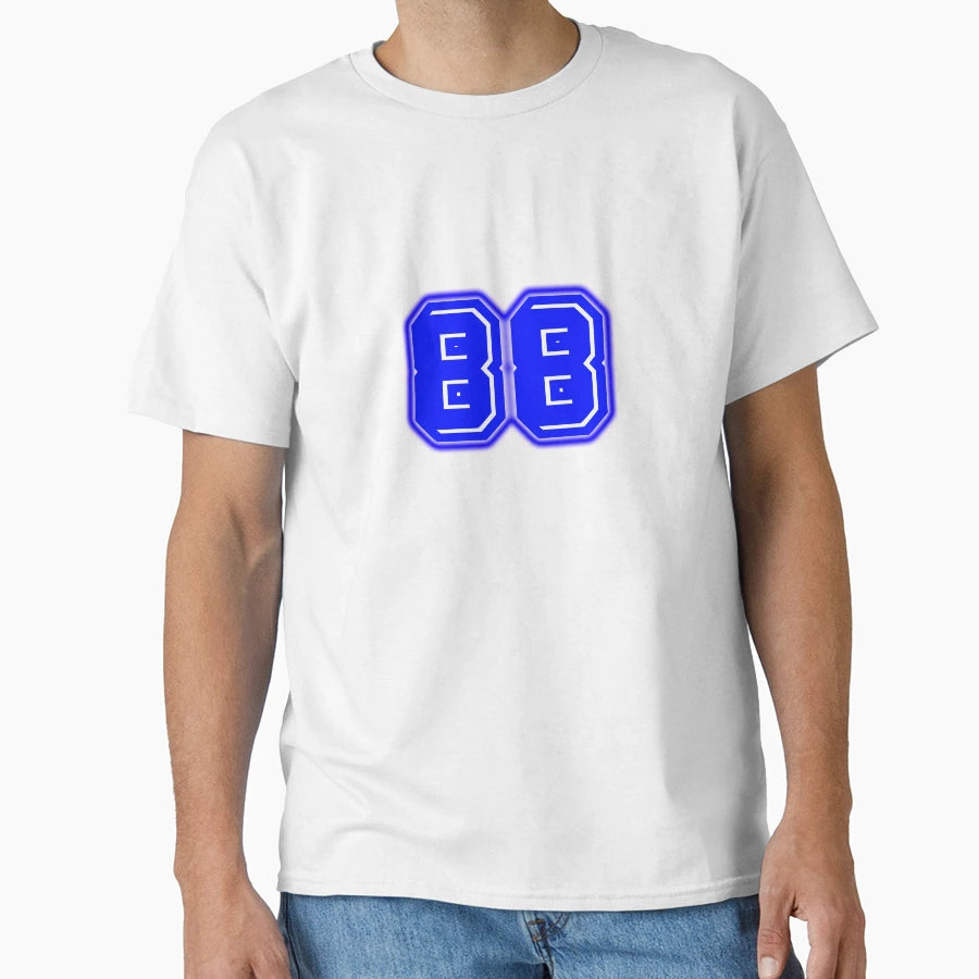 Blue Number 88 T-Shirt - Custom Art Print Men Women - T-Shirt, Sweatshirt, Hoodie