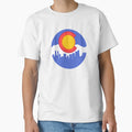 Downtown Denver Skyline Mountains T-Shirt - Trendy Graphic for Adults - T-Shirt, Sweatshirt, Hoodie