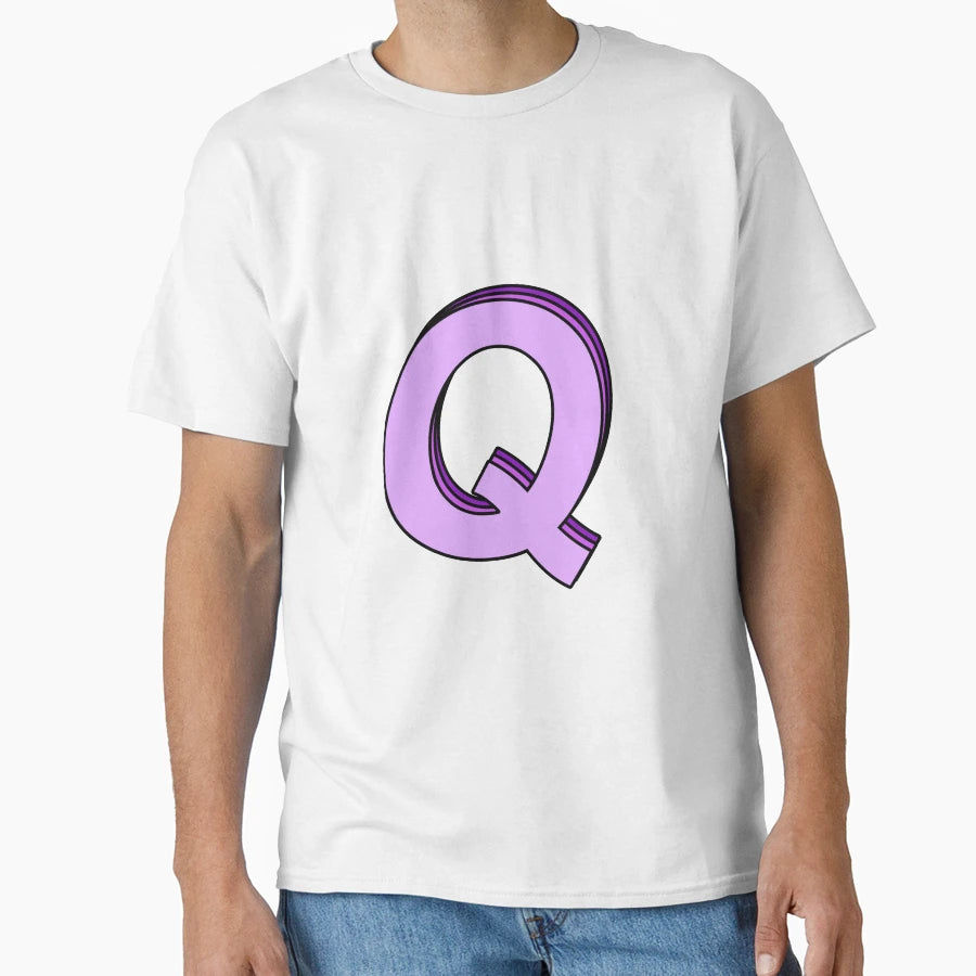 Purple Q T-Shirt - Custom Art Print for Adults - T-Shirt, Sweatshirt, Hoodie