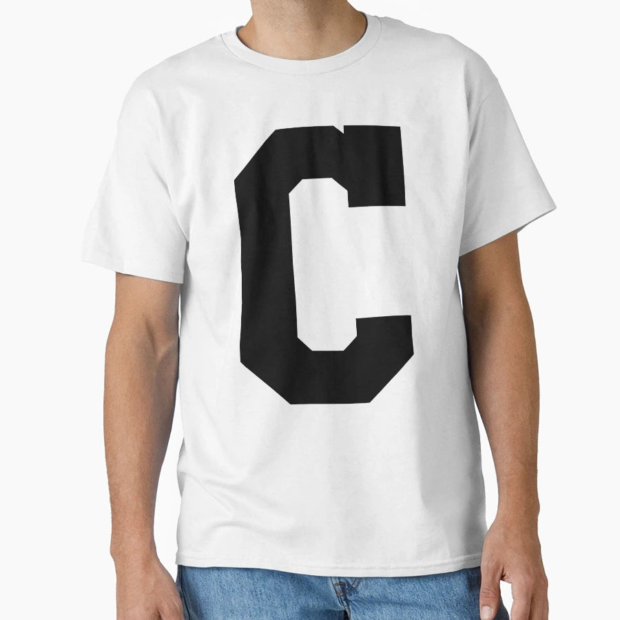 Alphabet Black C Sports Letter C T-Shirt - Streetwear Style Men Women - T-Shirt, Sweatshirt, Hoodie