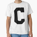 Alphabet Black C Sports Letter C T-Shirt - Streetwear Style Men Women - T-Shirt, Sweatshirt, Hoodie