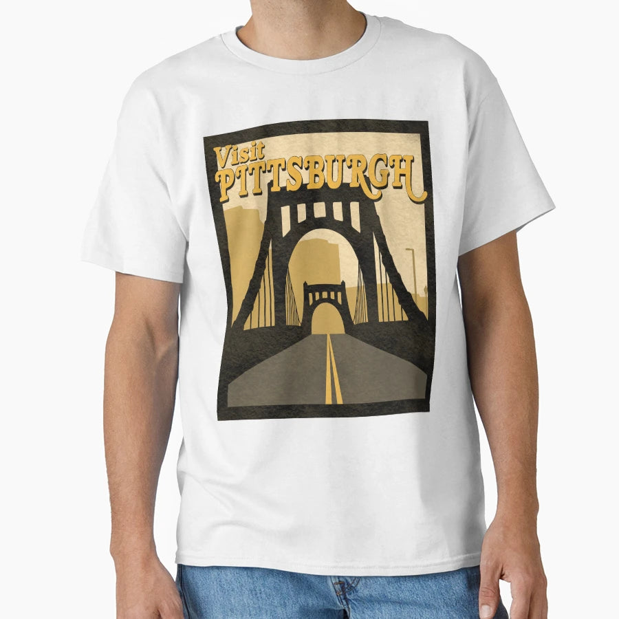 Visit Pittsburgh T-Shirt - Unique Graphic Men Women - T-Shirt, Sweatshirt, Hoodie