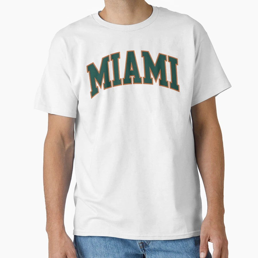 Miami 305 Football Game Day Green T-Shirt - Fun Novelty Design for Adults - T-Shirt, Sweatshirt, Hoodie