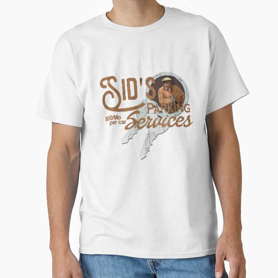 Sids Parking Services T-Shirt - Unique Graphic for Adults - T-Shirt, Sweatshirt, Hoodie