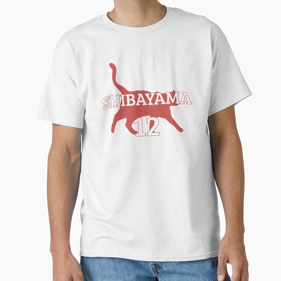 Shibayama 12 Nekoma Volleyball Team T-Shirt - Aesthetic Graphic Men Women - T-Shirt, Sweatshirt, Hoodie