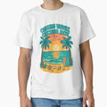 Chasing Waves Catching Rays Beach T-Shirt - Custom Art Print for Adults - T-Shirt, Sweatshirt, Hoodie