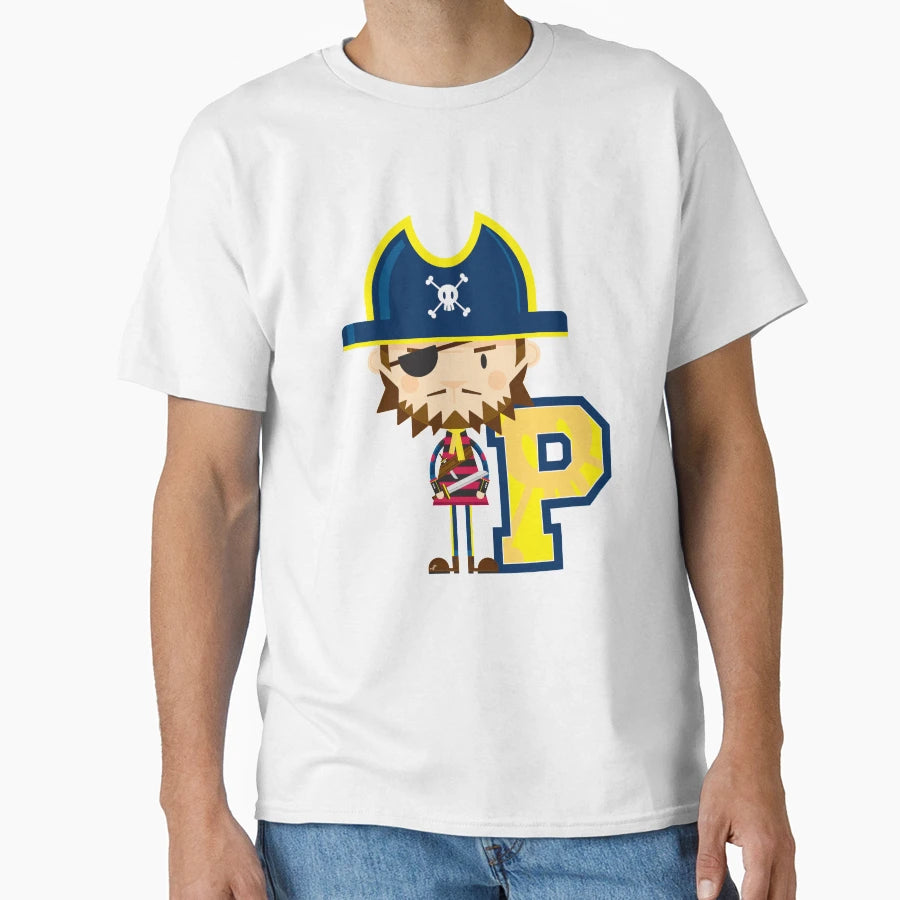 P Is Pirate Educational Illustration T-Shirt - Streetwear Style for Adults - T-Shirt, Sweatshirt, Hoodie