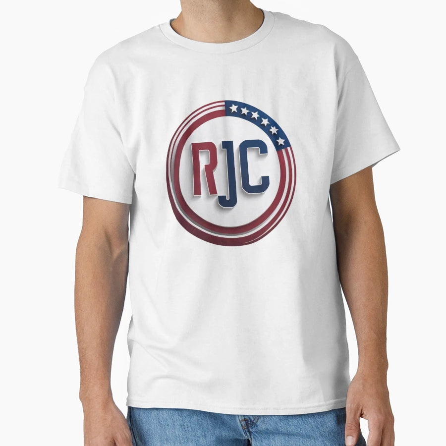 Circular Badge Red And Blue T-Shirt - Streetwear Style Men Women - T-Shirt, Sweatshirt, Hoodie