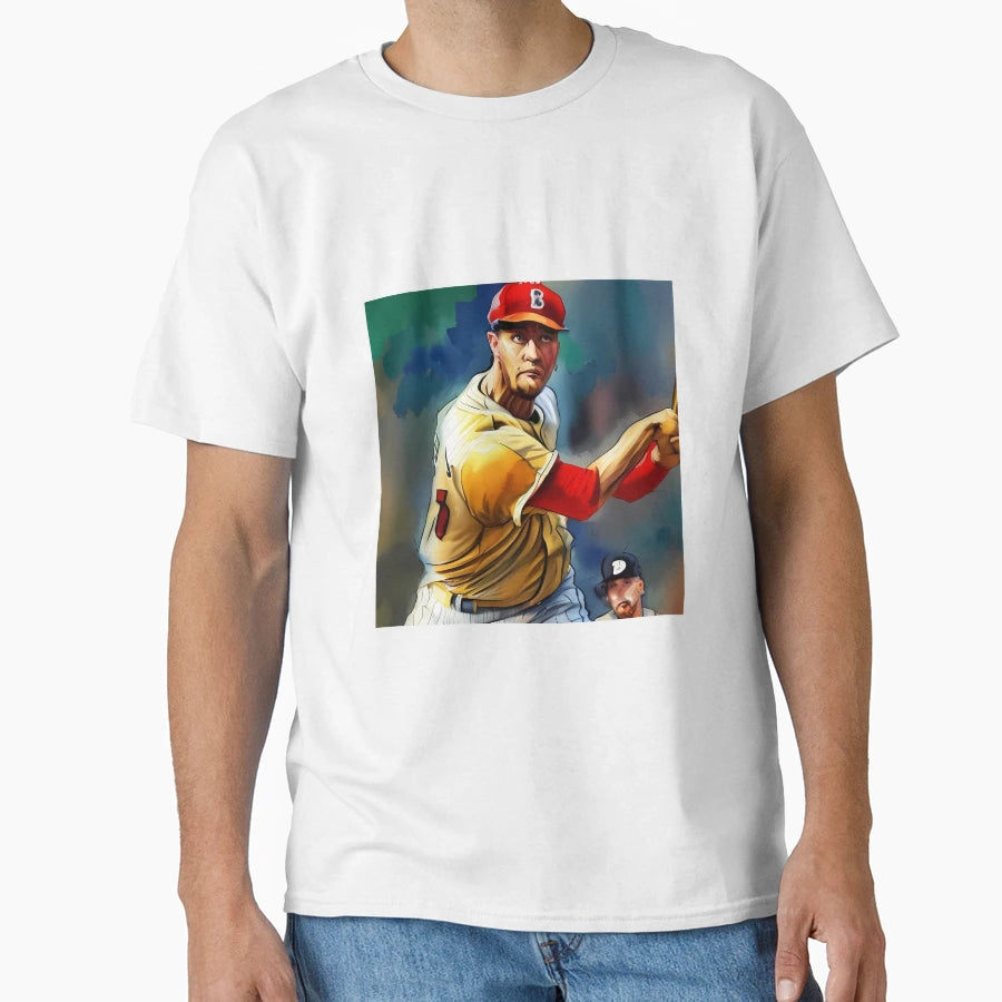 Mr Baseball Its Out Here T-Shirt - Minimalist Print Unisex - T-Shirt, Sweatshirt, Hoodie