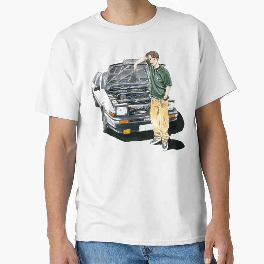 Takumi Initial D T-Shirt - Minimalist Print for Adults - T-Shirt, Sweatshirt, Hoodie