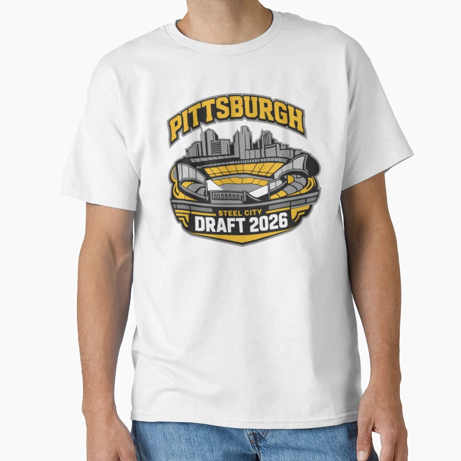 Pittsburgh Draft 2026 T-Shirt - Casual Everyday Wear Unisex - T-Shirt, Sweatshirt, Hoodie