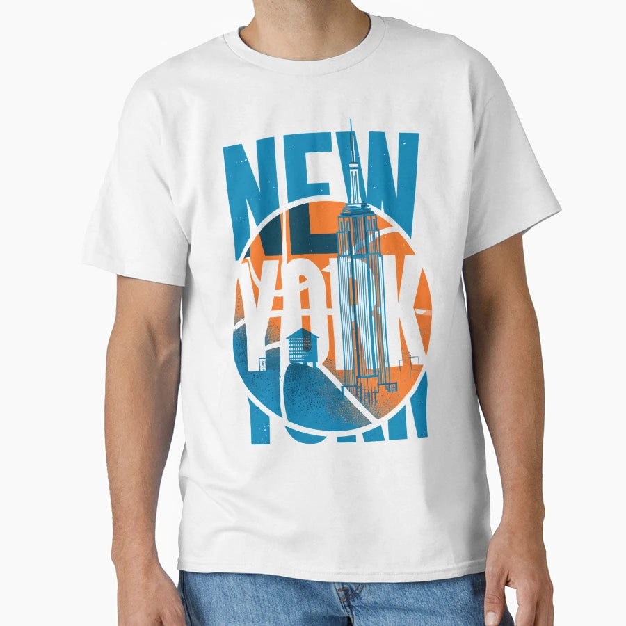 New York Basketball Urban Skyline T-Shirt - Streetwear Style for Adults - T-Shirt, Sweatshirt, Hoodie