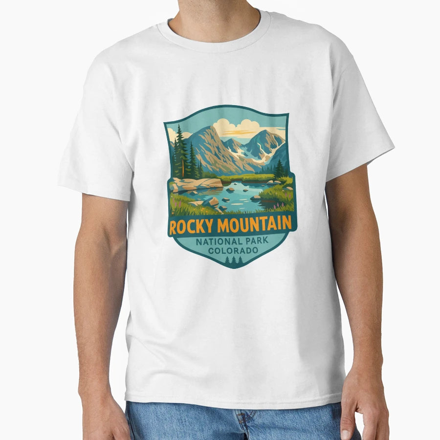 Rocky Mountain National Park Colorado T-Shirt - Minimalist Print Men Women - T-Shirt, Sweatshirt, Hoodie