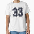 33 Sports Number Thirty Three T-Shirt - Trendy Graphic Men Women - T-Shirt, Sweatshirt, Hoodie