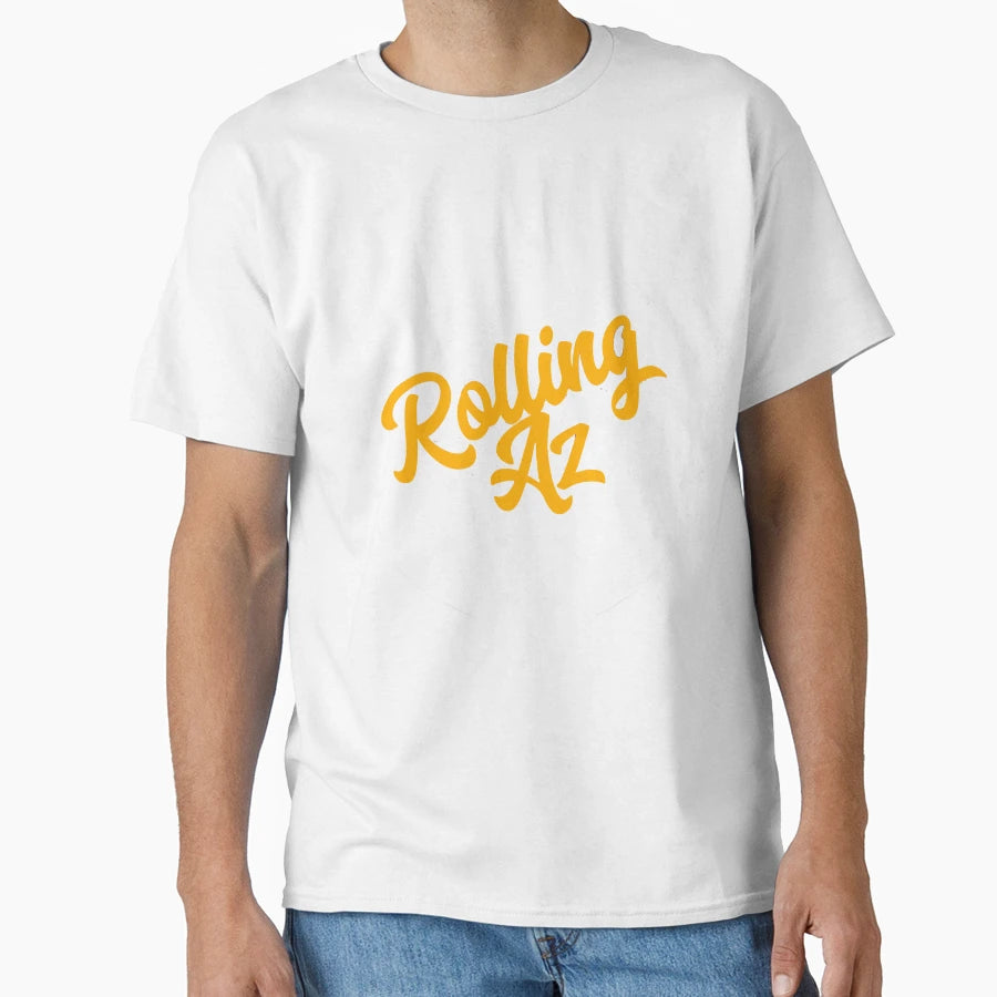 Rolling Az Logo No Circle T-Shirt - Aesthetic Graphic Men Women - T-Shirt, Sweatshirt, Hoodie