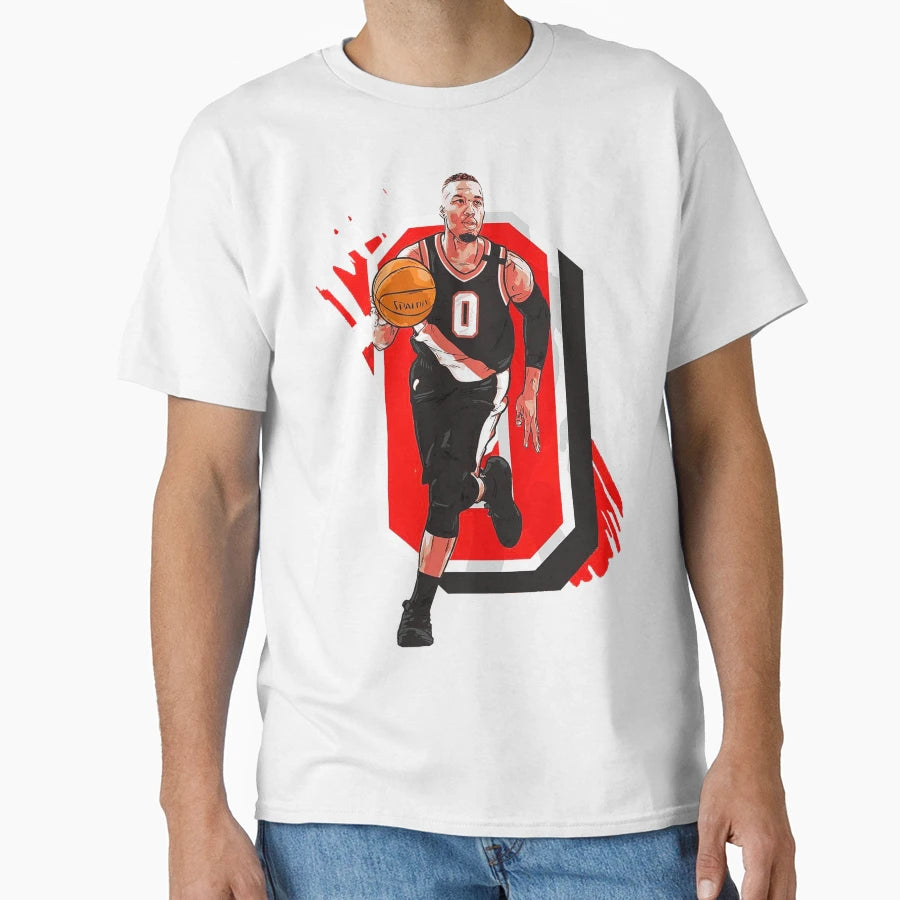 Damian Lillard Fullcolor T-Shirt - Trendy Graphic Men Women - T-Shirt, Sweatshirt, Hoodie