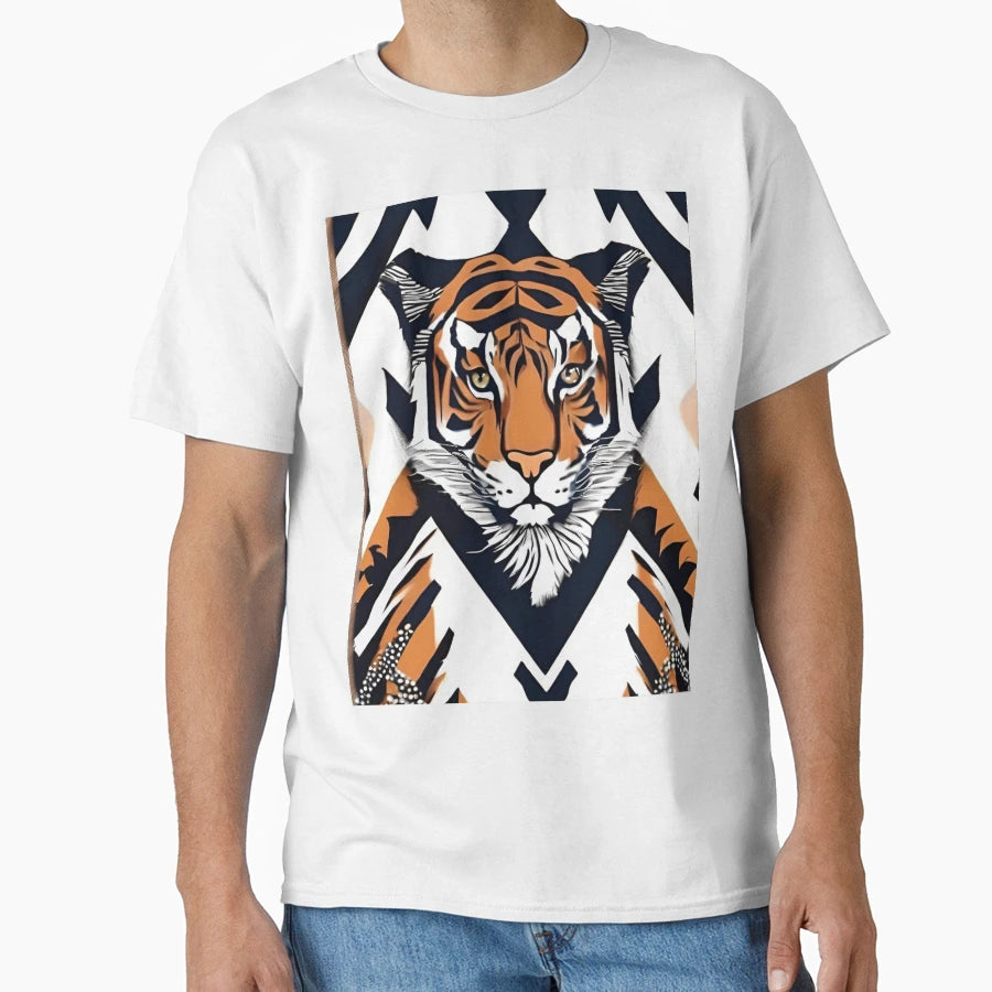 Animal Pattern Tiger T-Shirt - Aesthetic Graphic Unisex - T-Shirt, Sweatshirt, Hoodie