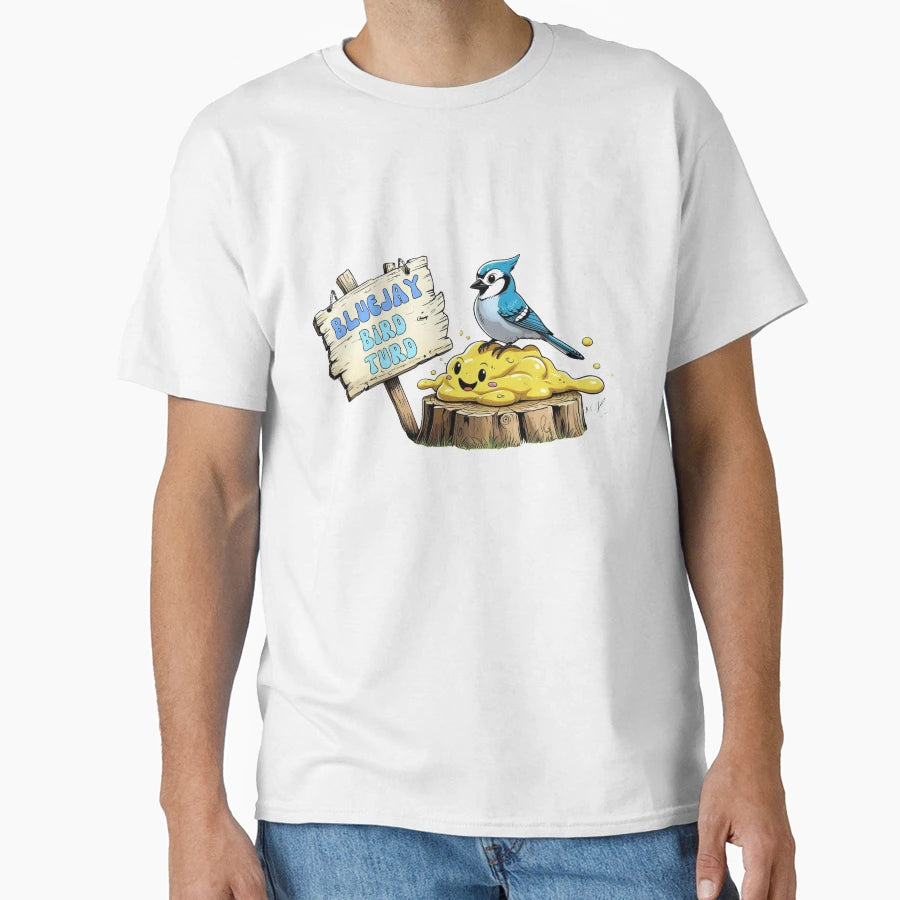 Bluejay Bird Turd Hilarious Poop Tastic T-Shirt - Novelty Apparel Unisex - T-Shirt, Sweatshirt, Hoodie
