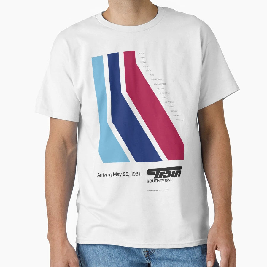 Ctrain Red Line T-Shirt - Casual Everyday Wear Unisex - T-Shirt, Sweatshirt, Hoodie