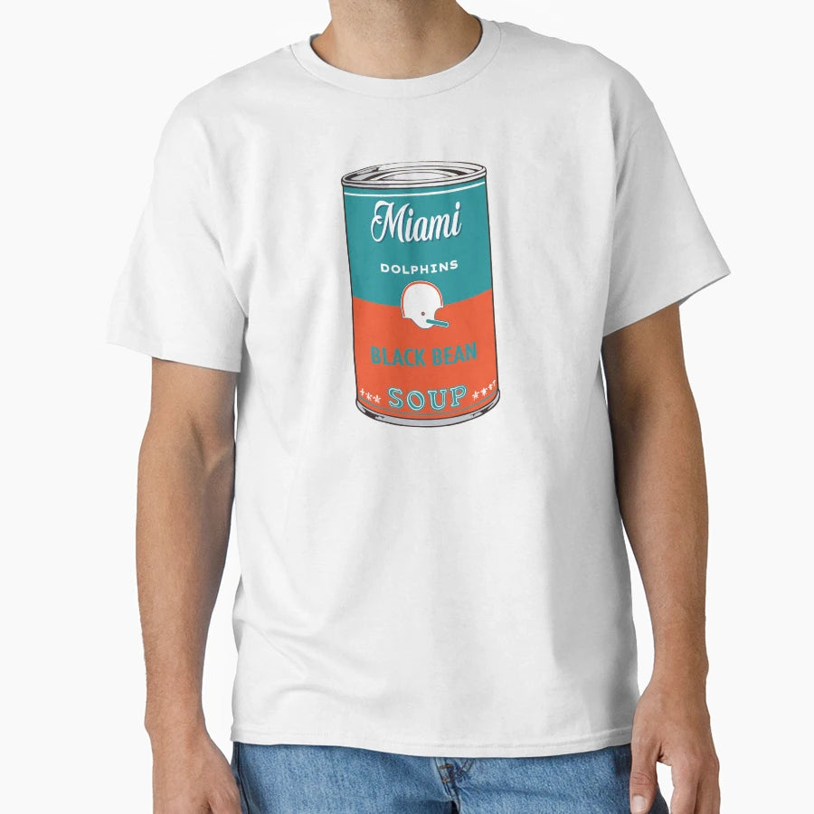 Miami Dolphins Soup Can T-Shirt - Trendy Graphic for Adults - T-Shirt, Sweatshirt, Hoodie