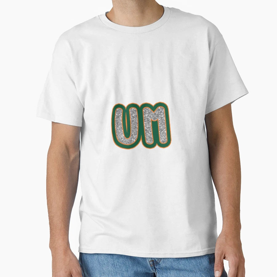 University Miami Glitter T-Shirt - Novelty Apparel Men Women - T-Shirt, Sweatshirt, Hoodie
