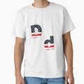 Alphabet Usa D T-Shirt - Custom Art Print for Adults - T-Shirt, Sweatshirt, Hoodie