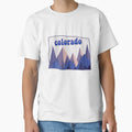 Colorado Mountain T-Shirt - Minimalist Print Unisex - T-Shirt, Sweatshirt, Hoodie