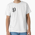 Old English P Black T-Shirt - Graphic Print Unisex - T-Shirt, Sweatshirt, Hoodie