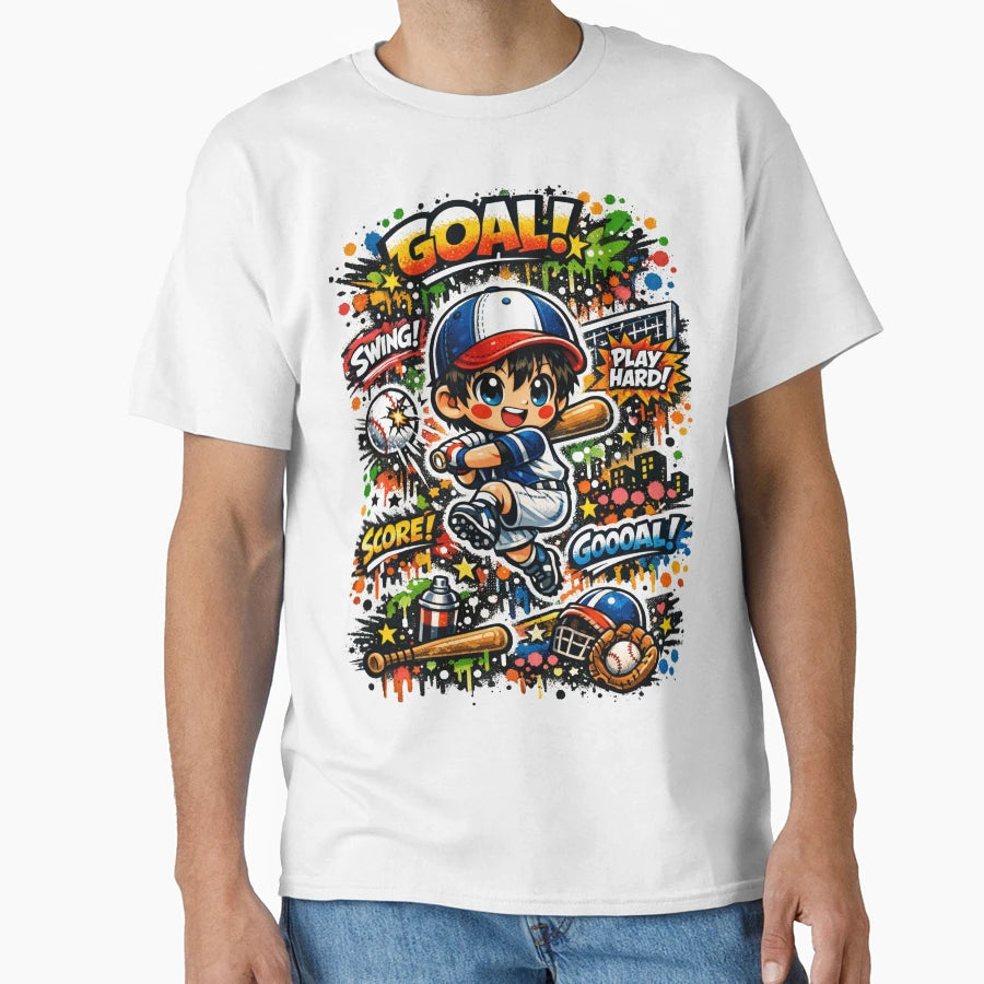 Home Run Dreamer Kawaii Graffiti T-Shirt - Novelty Apparel for Adults - T-Shirt, Sweatshirt, Hoodie