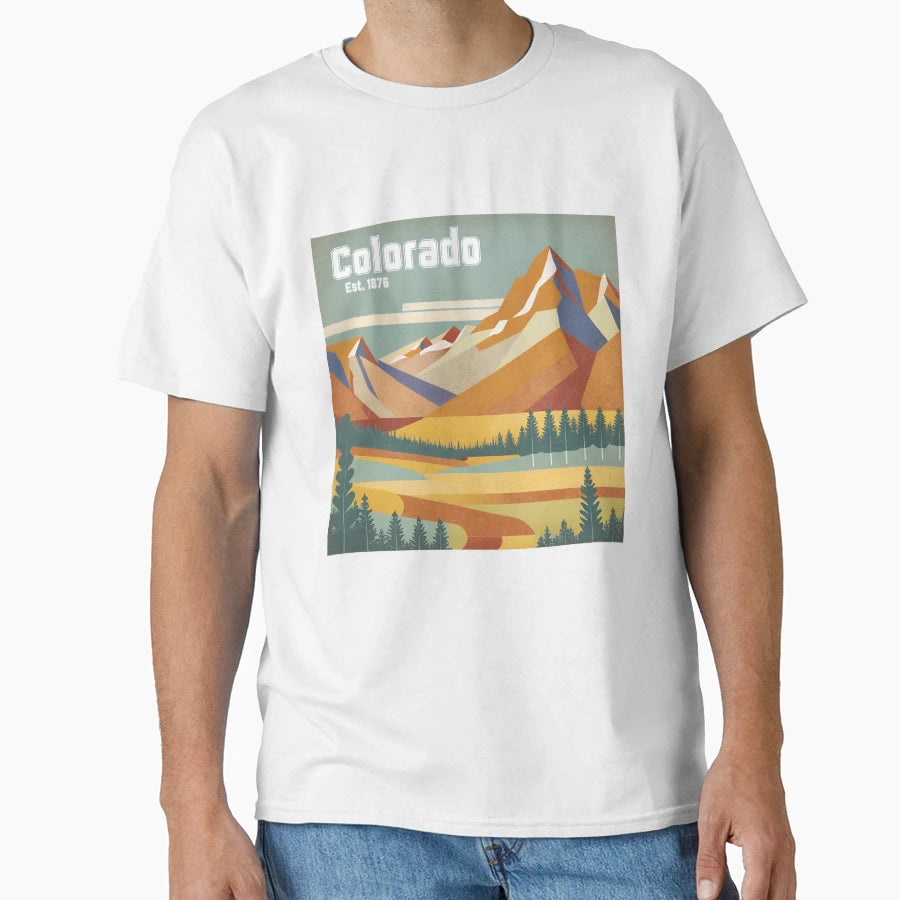 Colorado Postcard T-Shirt - Aesthetic Graphic for Adults - T-Shirt, Sweatshirt, Hoodie