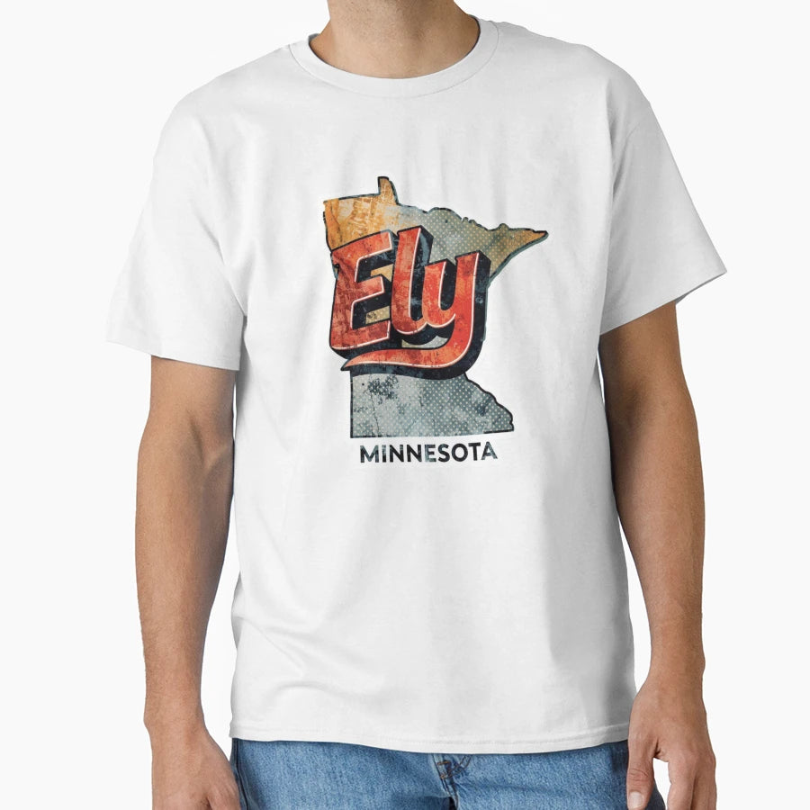 Ely Minnesota T-Shirt - Minimalist Print for Adults - T-Shirt, Sweatshirt, Hoodie