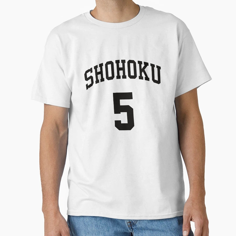 Slam Dunk Shohoku Basketball Team N 5 T-Shirt - Minimalist Print Unisex - T-Shirt, Sweatshirt, Hoodie