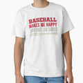 Funny Baseball T-Shirt - Aesthetic Graphic for Adults - T-Shirt, Sweatshirt, Hoodie