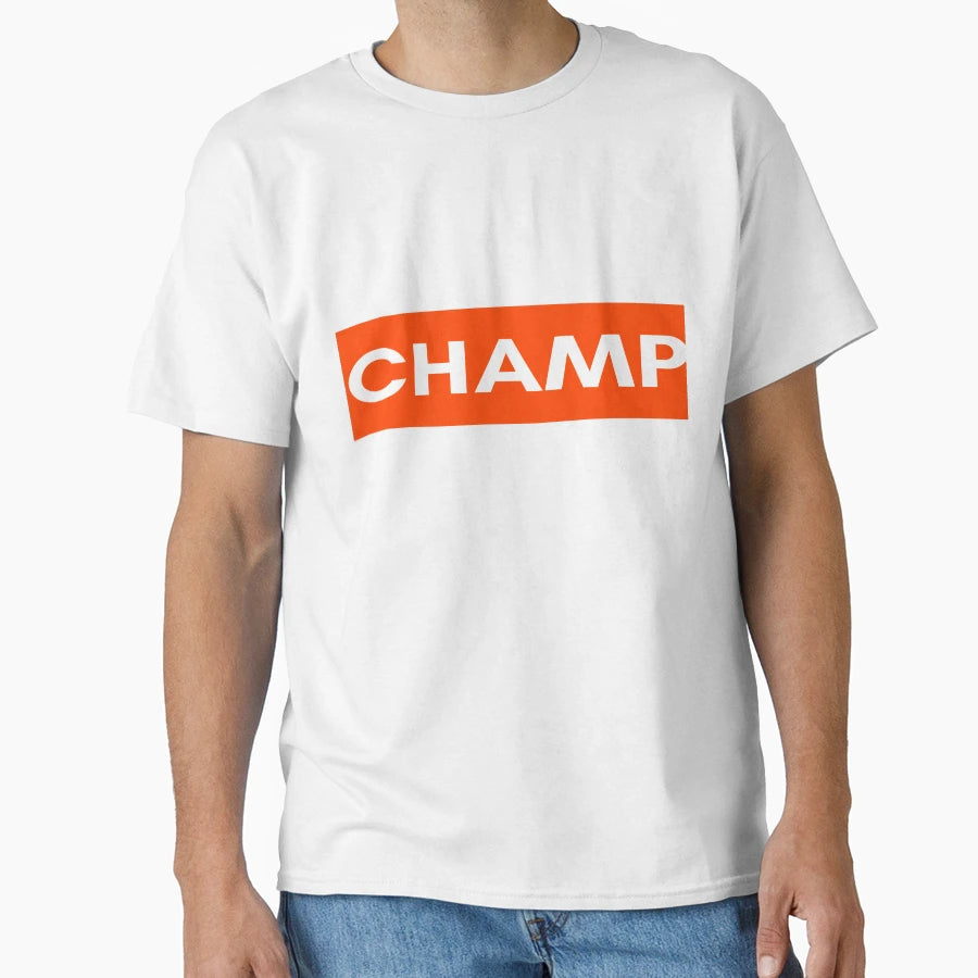 Champ Lettering Red T-Shirt - Novelty Apparel for Adults - T-Shirt, Sweatshirt, Hoodie