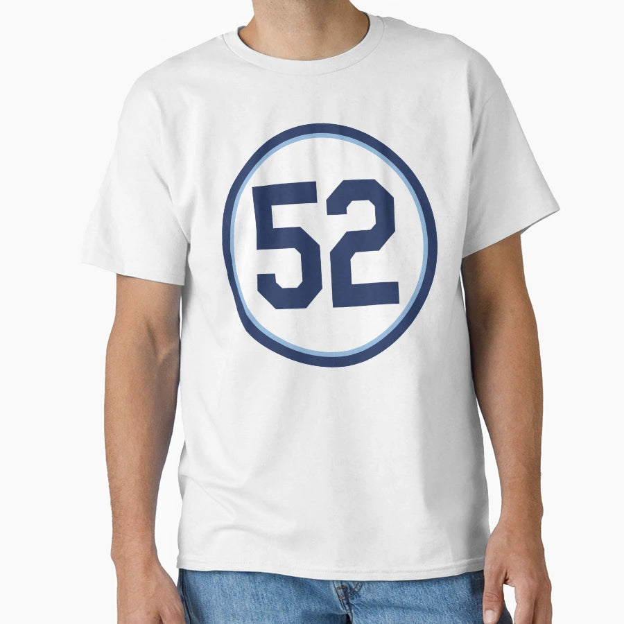 Chaz Roe 52 Jersey Number T-Shirt - Custom Art Print Unisex - T-Shirt, Sweatshirt, Hoodie