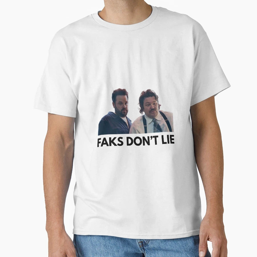 Faks Dont Lie T-Shirt - Minimalist Print Men Women - T-Shirt, Sweatshirt, Hoodie
