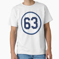 Diego Castillo 63 Jersey Number T-Shirt - Graphic Print Unisex - T-Shirt, Sweatshirt, Hoodie