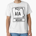 A1A Miami T-Shirt - Trendy Graphic Unisex - T-Shirt, Sweatshirt, Hoodie