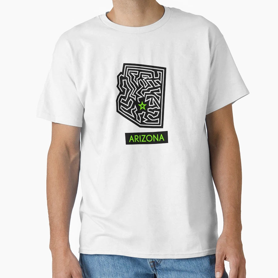 State Lines Arizona T-Shirt - Minimalist Print for Adults - T-Shirt, Sweatshirt, Hoodie