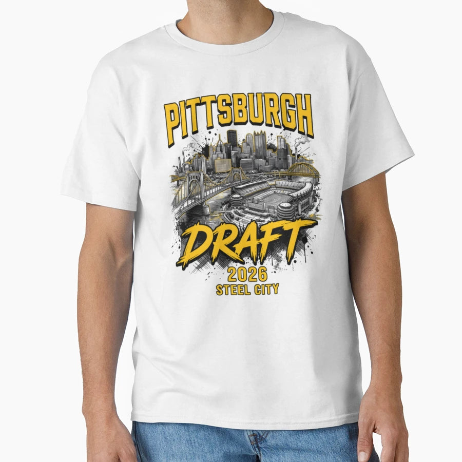 Pittsburgh Draft 2026 T-Shirt - Unique Graphic for Adults - T-Shirt, Sweatshirt, Hoodie