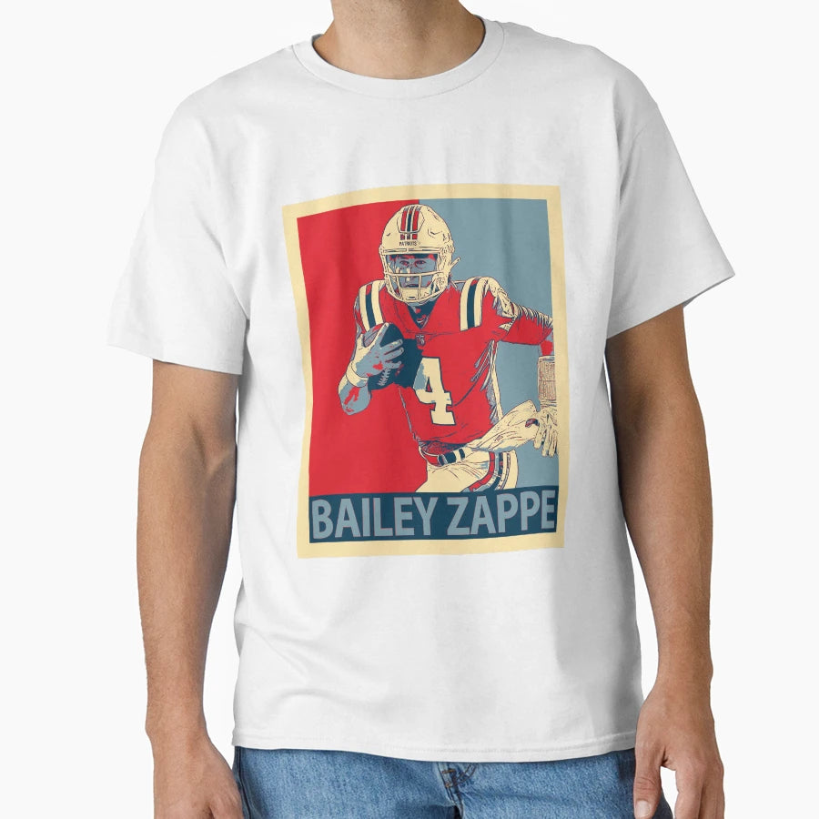 Bailey Zappe T-Shirt - Trendy Graphic Unisex - T-Shirt, Sweatshirt, Hoodie