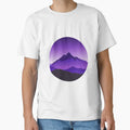 Alaska Mountain Peak Sunrise Morning T-Shirt - Minimalist Print Men Women - T-Shirt, Sweatshirt, Hoodie