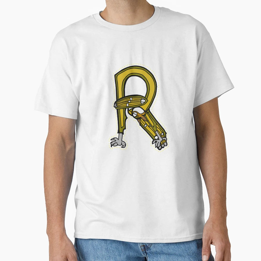 Letter R Medieval Owl T-Shirt - Trendy Graphic Men Women - T-Shirt, Sweatshirt, Hoodie