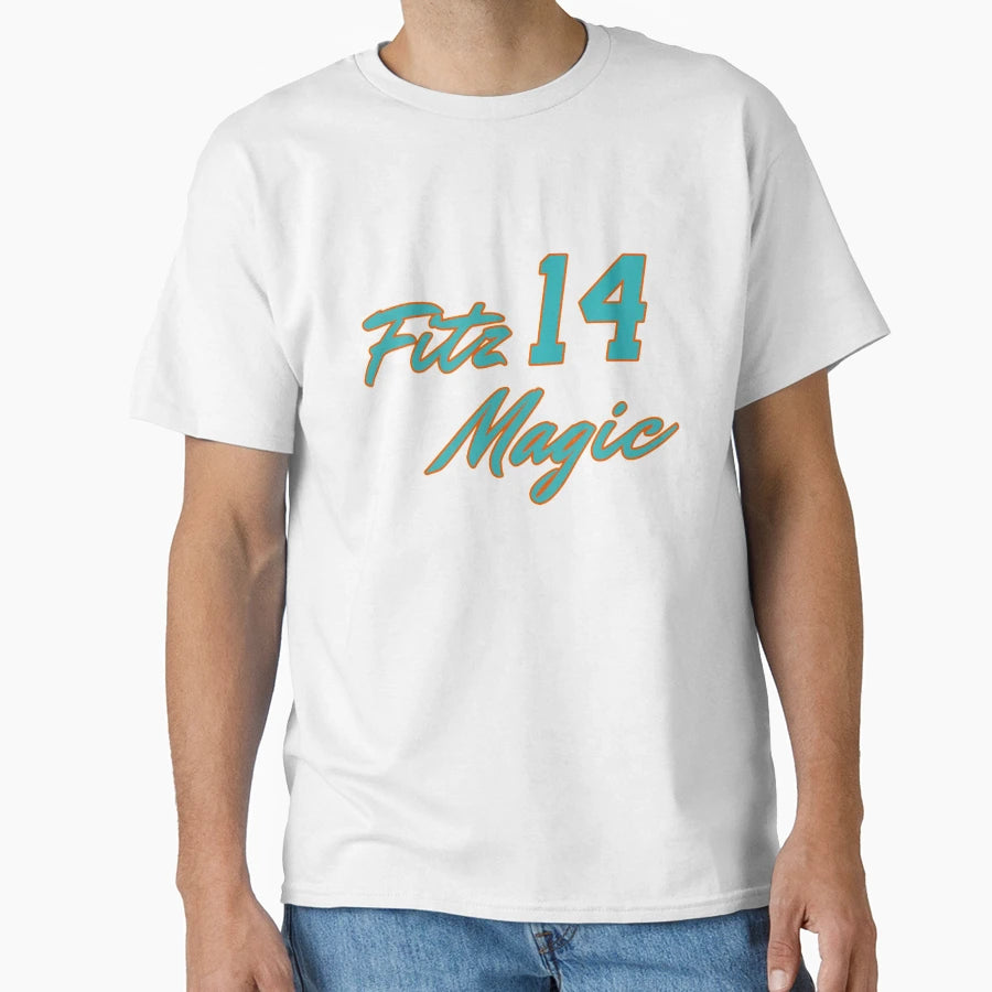 Miami Dolphins Fitz Magic T-Shirt - Custom Art Print Unisex - T-Shirt, Sweatshirt, Hoodie