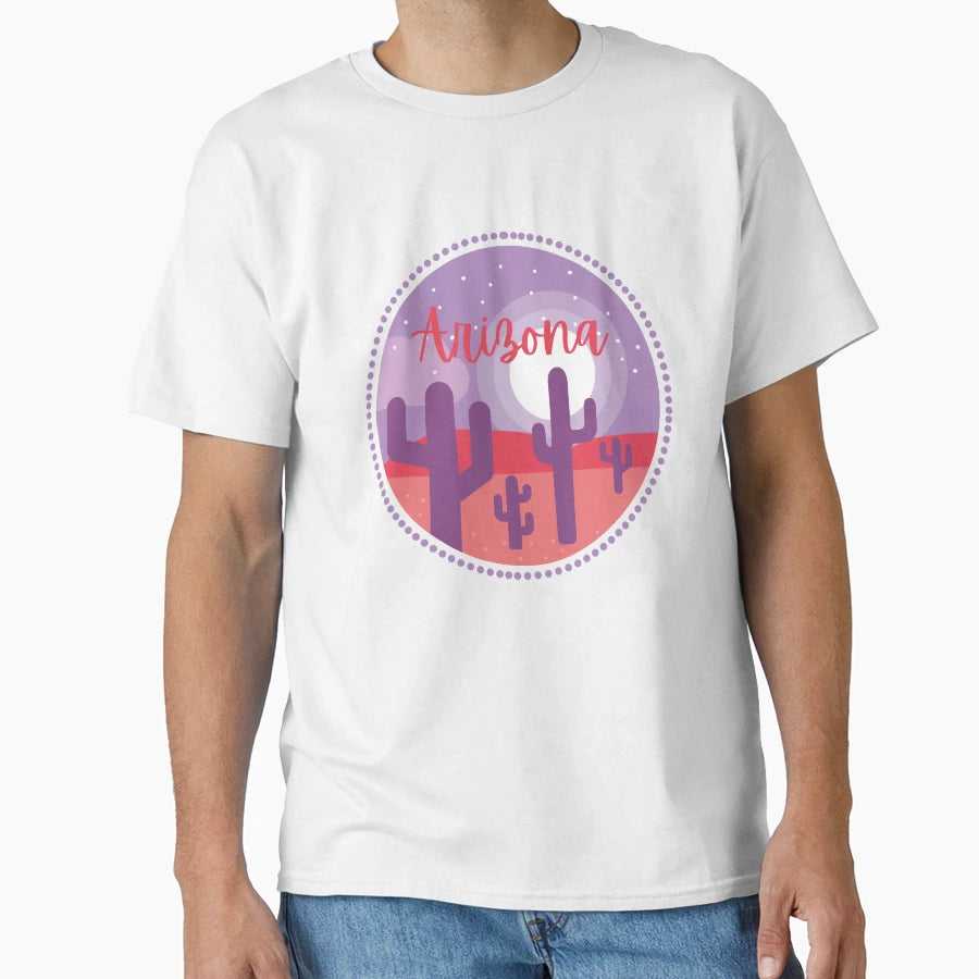 Arizona State Saguaro Cactus Trendy T-Shirt - Casual Everyday Wear Unisex - T-Shirt, Sweatshirt, Hoodie