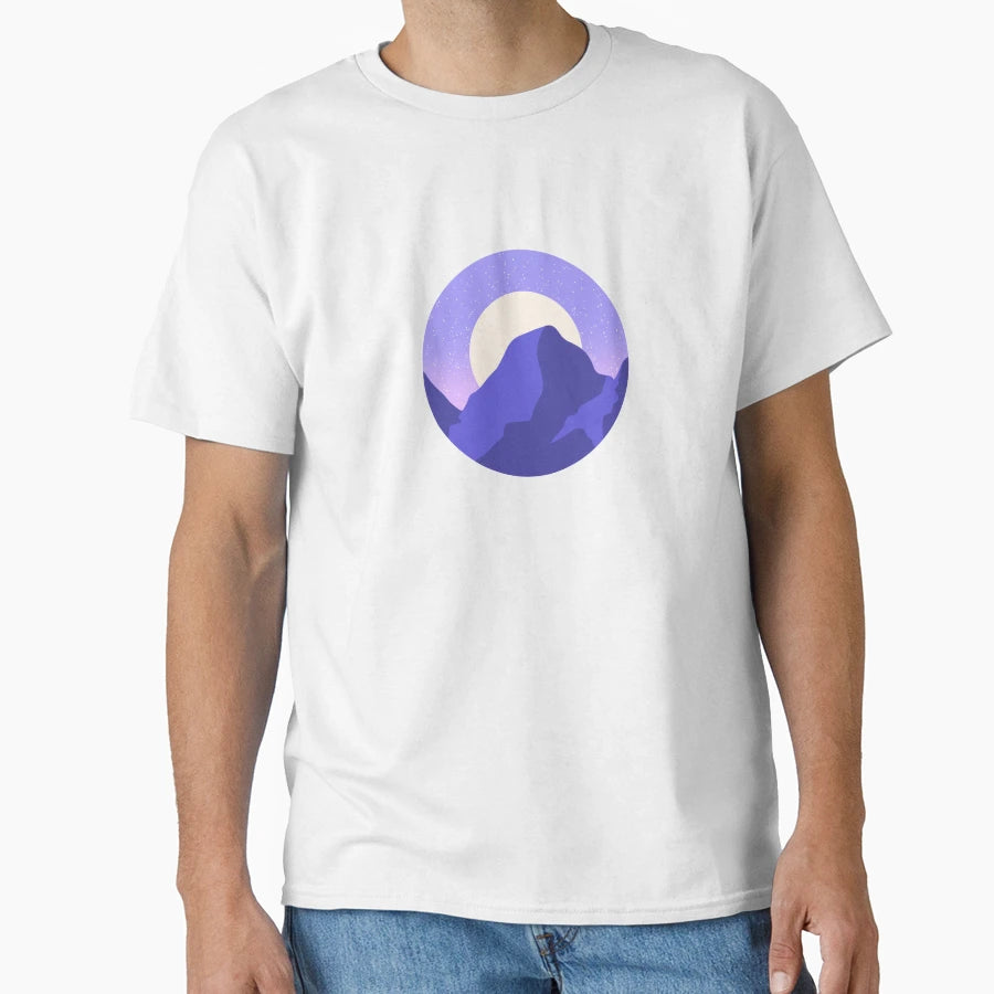Purple Mountains T-Shirt - Custom Art Print Men Women - T-Shirt, Sweatshirt, Hoodie