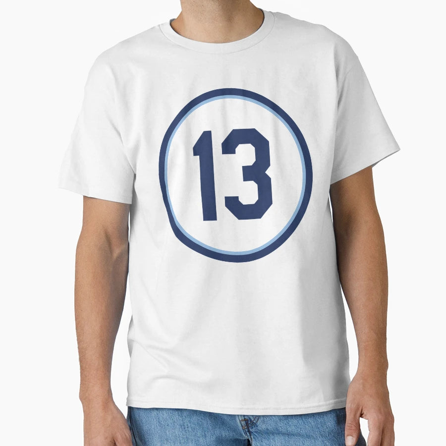 Manuel Margot 13 Jersey Number T-Shirt - Aesthetic Graphic for Adults - T-Shirt, Sweatshirt, Hoodie