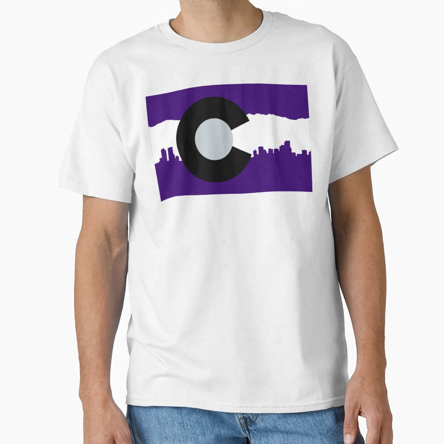 Colorado State Flag Rockies 2 T-Shirt - Trendy Graphic for Adults - T-Shirt, Sweatshirt, Hoodie