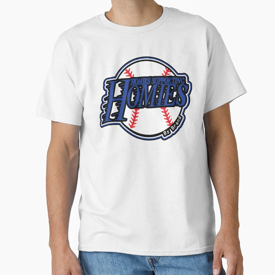 Blue Baseball Homie T-Shirt - Casual Everyday Wear Men Women - T-Shirt, Sweatshirt, Hoodie