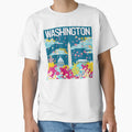 Washington Washington Vector Art T-Shirt - Unique Graphic Unisex - T-Shirt, Sweatshirt, Hoodie